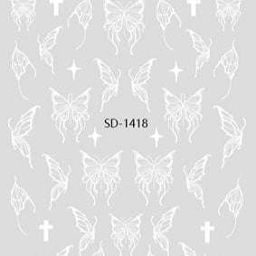 Nail Sticker 3D - 1418 - Butterfly