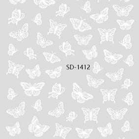 Nail Sticker 3D - 1412 - Butterfly
