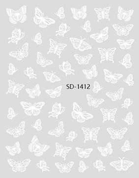 Nail Sticker 3D - 1412 - Butterfly