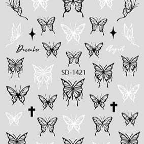 Nail Sticker 3D - 1421 - Butterfly