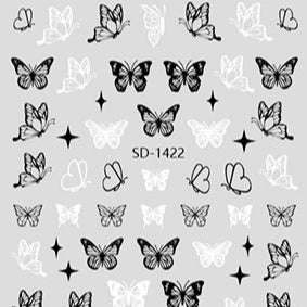 Nail Sticker 3D - 1422 - Butterfly