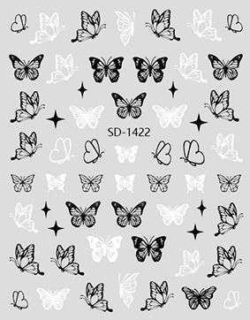 Nail Sticker 3D - 1422 - Butterfly