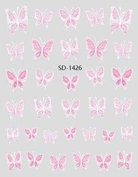 Nail Sticker 3D - 1426 - Butterfly