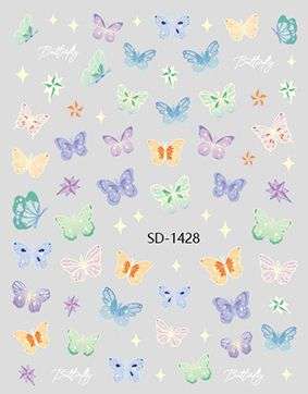 Nail Sticker 3D - 1428 - Butterfly