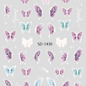 Nail Sticker 3D - 1430 - Butterfly