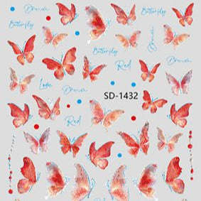 Nail Sticker 3D - 1432 - Butterfly