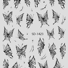 Nail Sticker 3D - 1423 - Butterfly