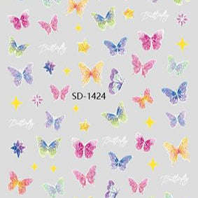 Nail Sticker 3D - 1424 - Butterfly