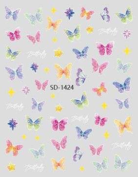 Nail Sticker 3D - 1424 - Butterfly