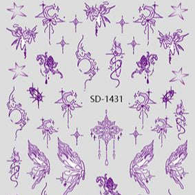 Nail Sticker 3D - 1431 - Fairy Wings