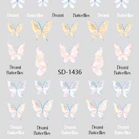 Nail Sticker 3D - 1436 - Butterfly
