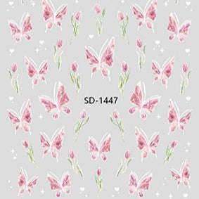 Nail Sticker 3D - 1447 - Butterfly
