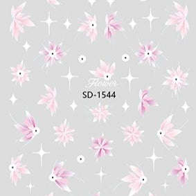 Nail Sticker 3D - 1544 - Flowers