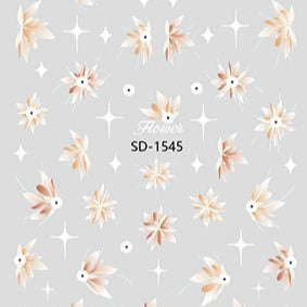 Nail Sticker 3D - 1545 - Flowers