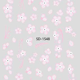 Nail Sticker 3D - 1548 - Flowers