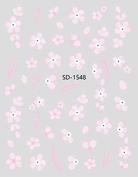 Nail Sticker 3D - 1548 - Flowers