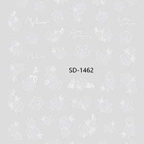 Nail Sticker 3D - 1462 - Roses