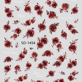 Nail Sticker 3D - 1454 - Roses