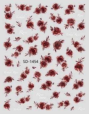 Nail Sticker 3D - 1454 - Roses