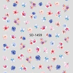 Nail Sticker 3D - 1459 - Flowers