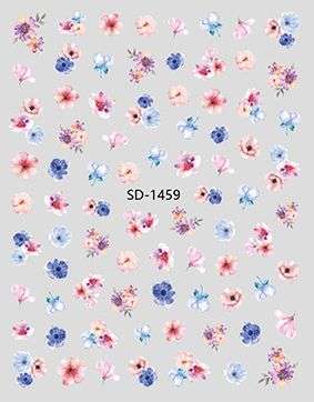 Nail Sticker 3D - 1459 - Flowers