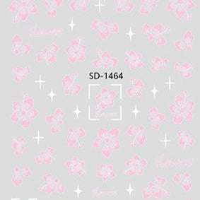 Nail Sticker 3D - 1464 - Flowers