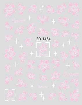 Nail Sticker 3D - 1464 - Flowers
