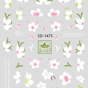Nail Sticker 3D - 1475 - Flowers