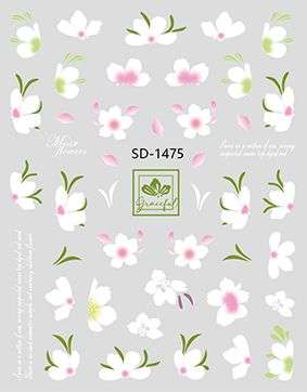 Nail Sticker 3D - 1475 - Flowers