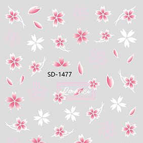 Nail Sticker 3D - 1477 - Flowers