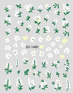 Nail Sticker 3D - 1480 - Flower