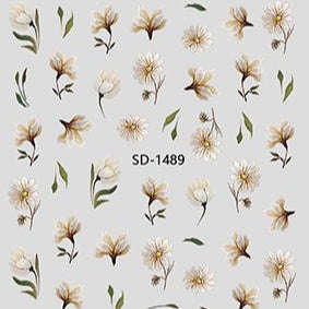 Nail Sticker 3D - 1489 - Flower