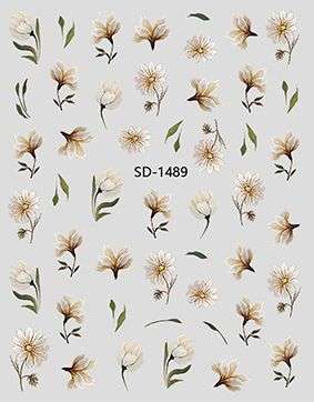 Nail Sticker 3D - 1489 - Flower