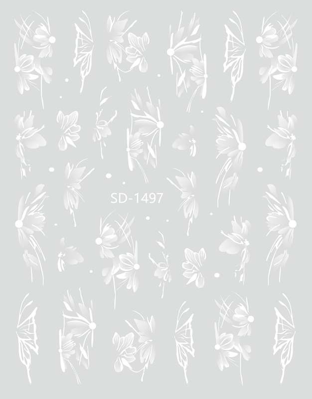 Nail Sticker 3D - 1497 - Flower