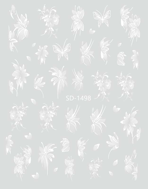 Nail Sticker 3D - 1498 - Flower