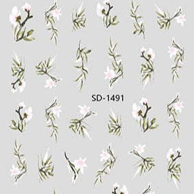 Nail Sticker 3D - 1491 - Flower