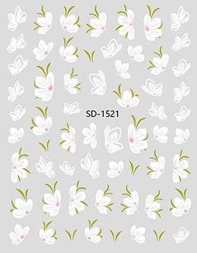 Nail Sticker 3D - 1521 - Flowers