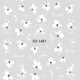Nail Sticker 3D - 1481 - Flowers