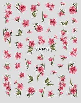 Nail Sticker 3D - 1492 - Flower