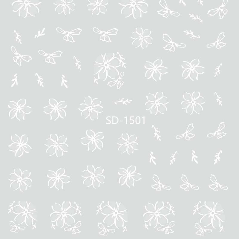 Nail Sticker 3D - 1501 - Flower