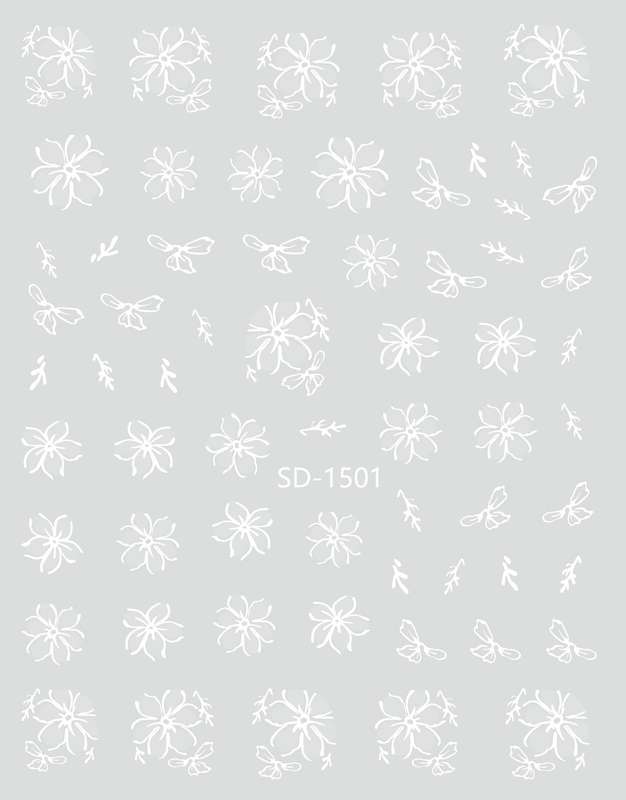 Nail Sticker 3D - 1501 - Flower