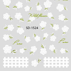 Nail Sticker 3D - 1524 - Flowers