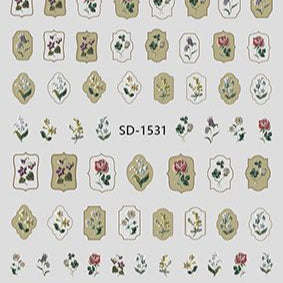 Nail Sticker 3D - 1531 - Flowers