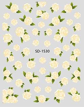 Nail Sticker 3D - 1530 - Flowers
