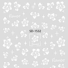 Nail Sticker 3D - 1532 - Flowers