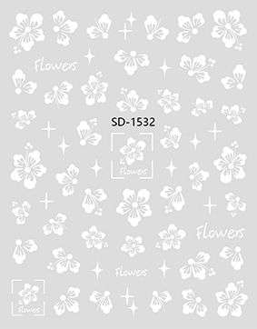 Nail Sticker 3D - 1532 - Flowers