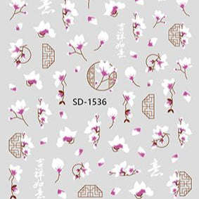 Nail Sticker 3D - 1536 - Flowers