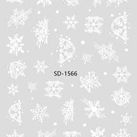 Nail Sticker 3D - 1566 - Snowflake