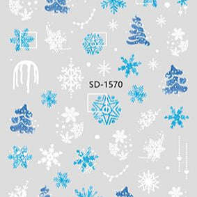 Nail Sticker 3D - 1570 - Snowflake