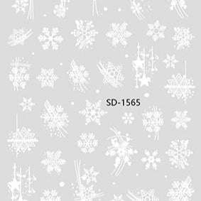 Nail Sticker 3D - 1565 - Snowflake